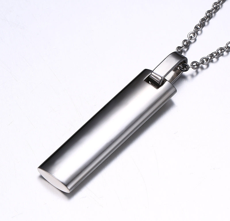 Stainless Steel Strip Corrosive Spanish Pendant Necklace for Men