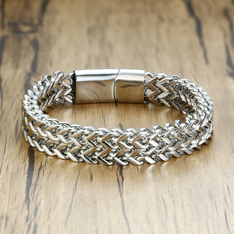 Cross-Border E-Commerce Foreign Trade Steel Bracelet Trend