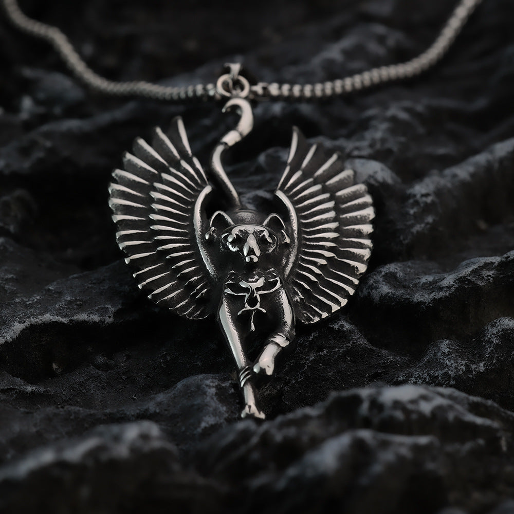 European And American Retro Stainless Steel Men's Pendant Necklace