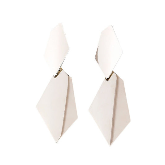 Futuristic Metal Statement Earrings - Vienna Verve Collection