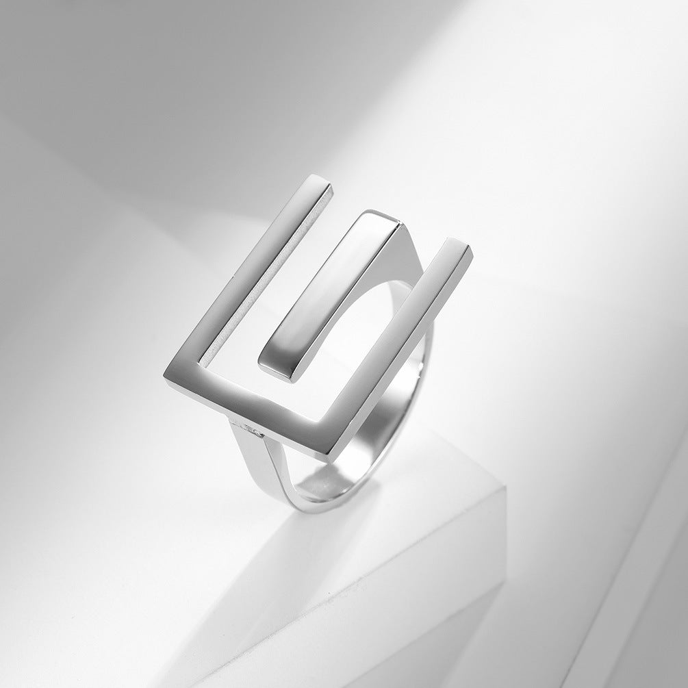 European and American Neutral Wind Stainless Steel Ring for Men