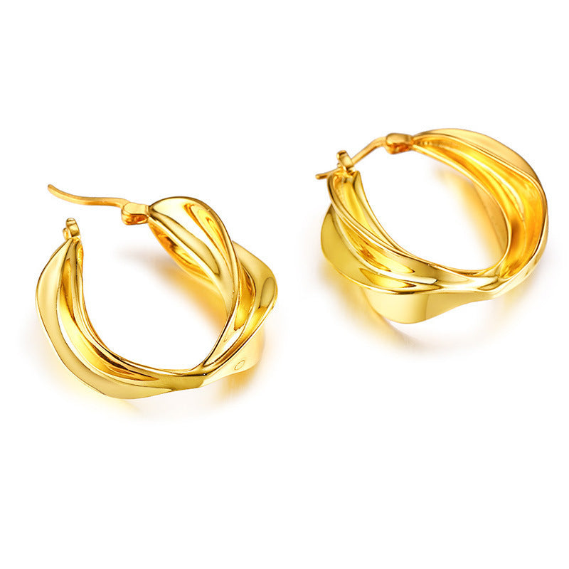 Earrings Foreign Trade Jewelry Wholesale Copper Gold Models