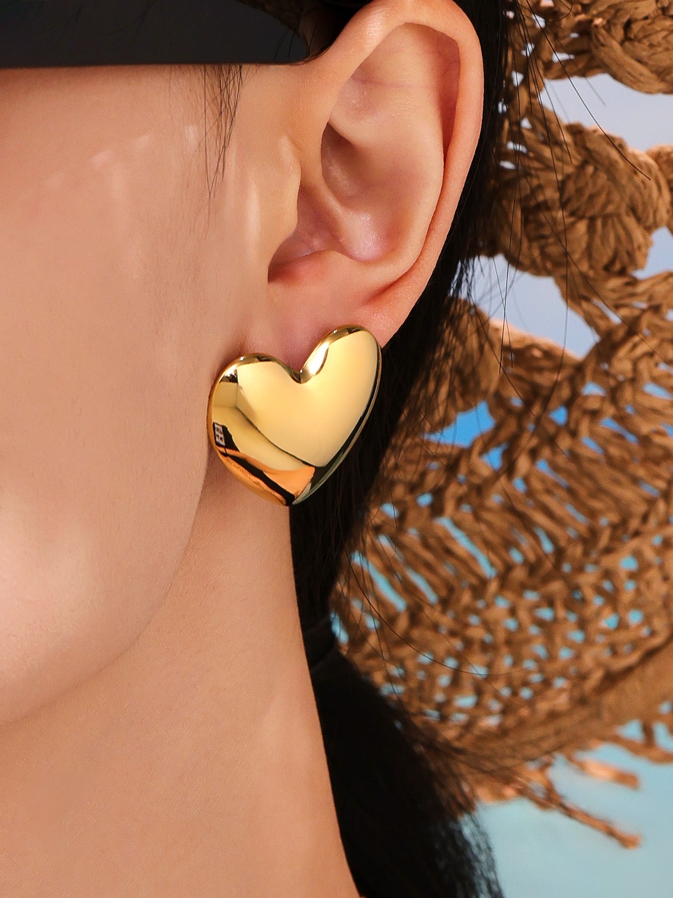 Planderful Stainless Steel Color Matching Earrings For Women