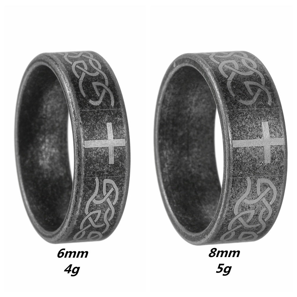Planderful Everyday Genie Cross Ring Stainless Steel Jewelry For Men And Unisex Protection Statement