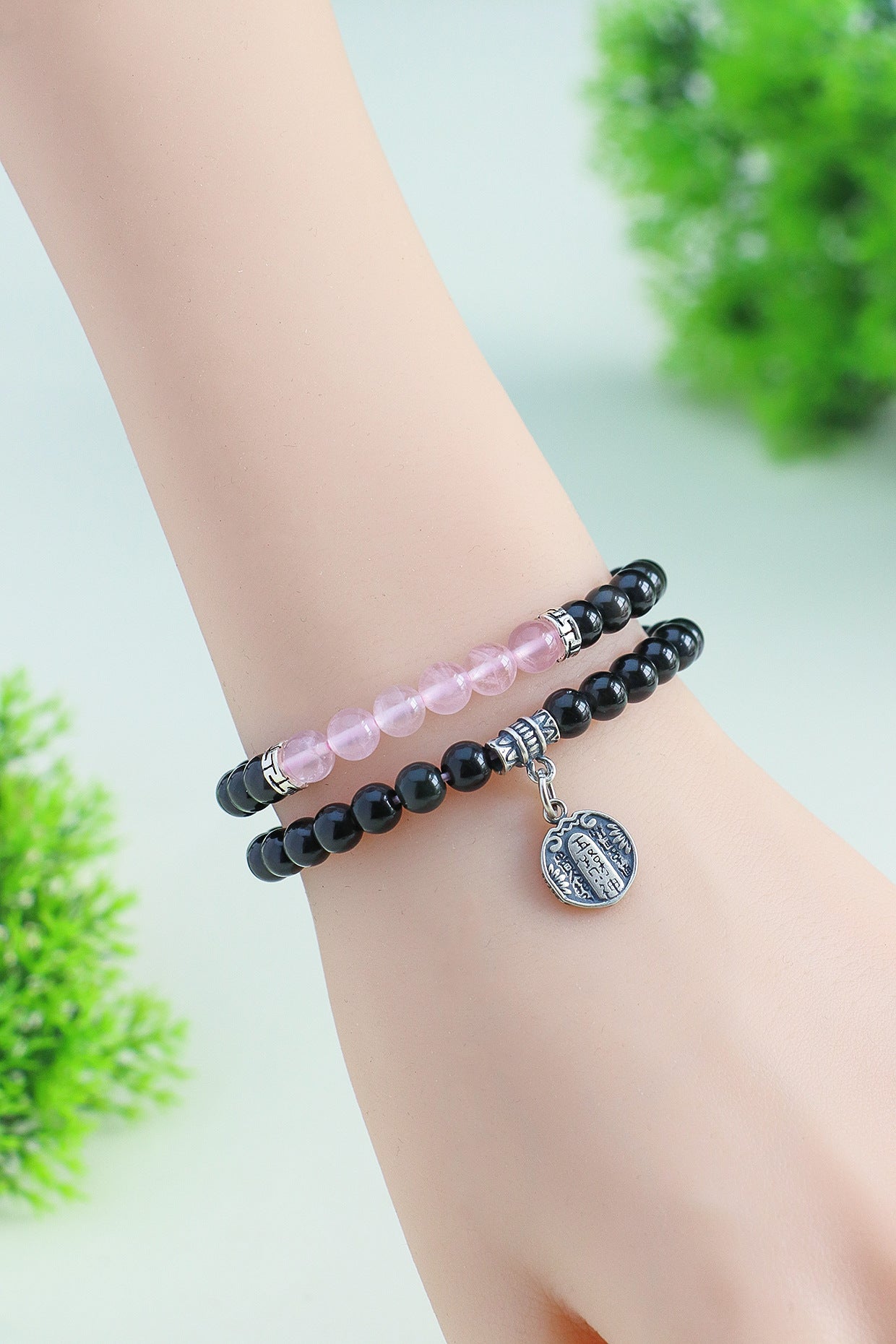Planderful Fortune's Favor Bracelet – Premium Obsidian and Crystal Design