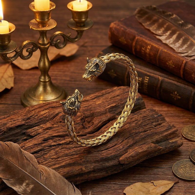 Stainless Steel Skull Open Men's Bracelet – Punk Bracelet.