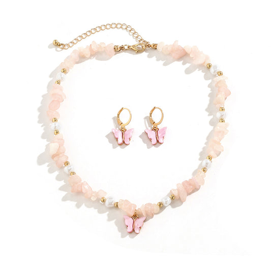 Vibrant Butterfly Necklace from Planderful Collection's Vienna Verve Line in Summer Holiday Style.