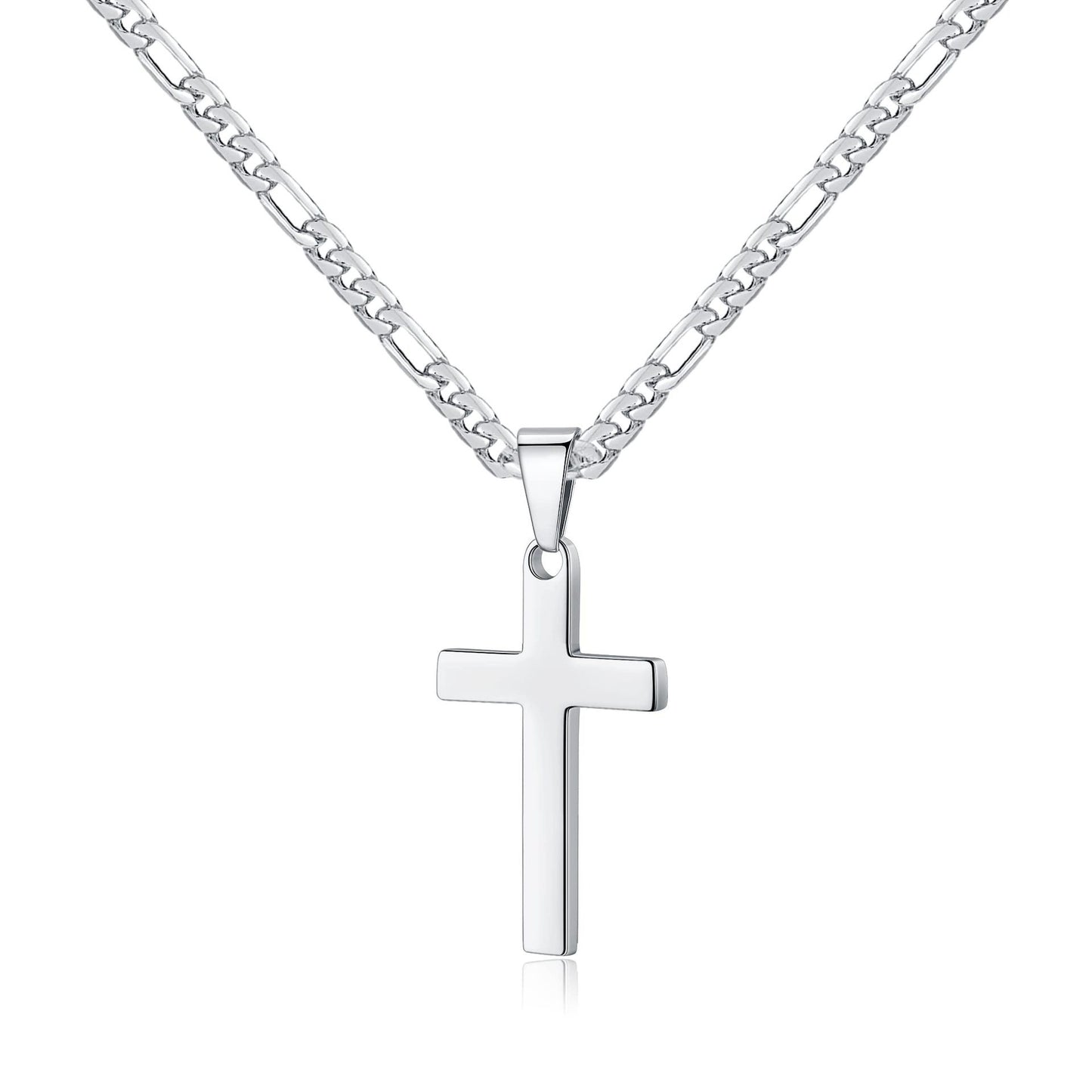 1. Planderful Stainless Steel Cross Necklace For Men - Premium Urban Hip Hop Jewelry Gift