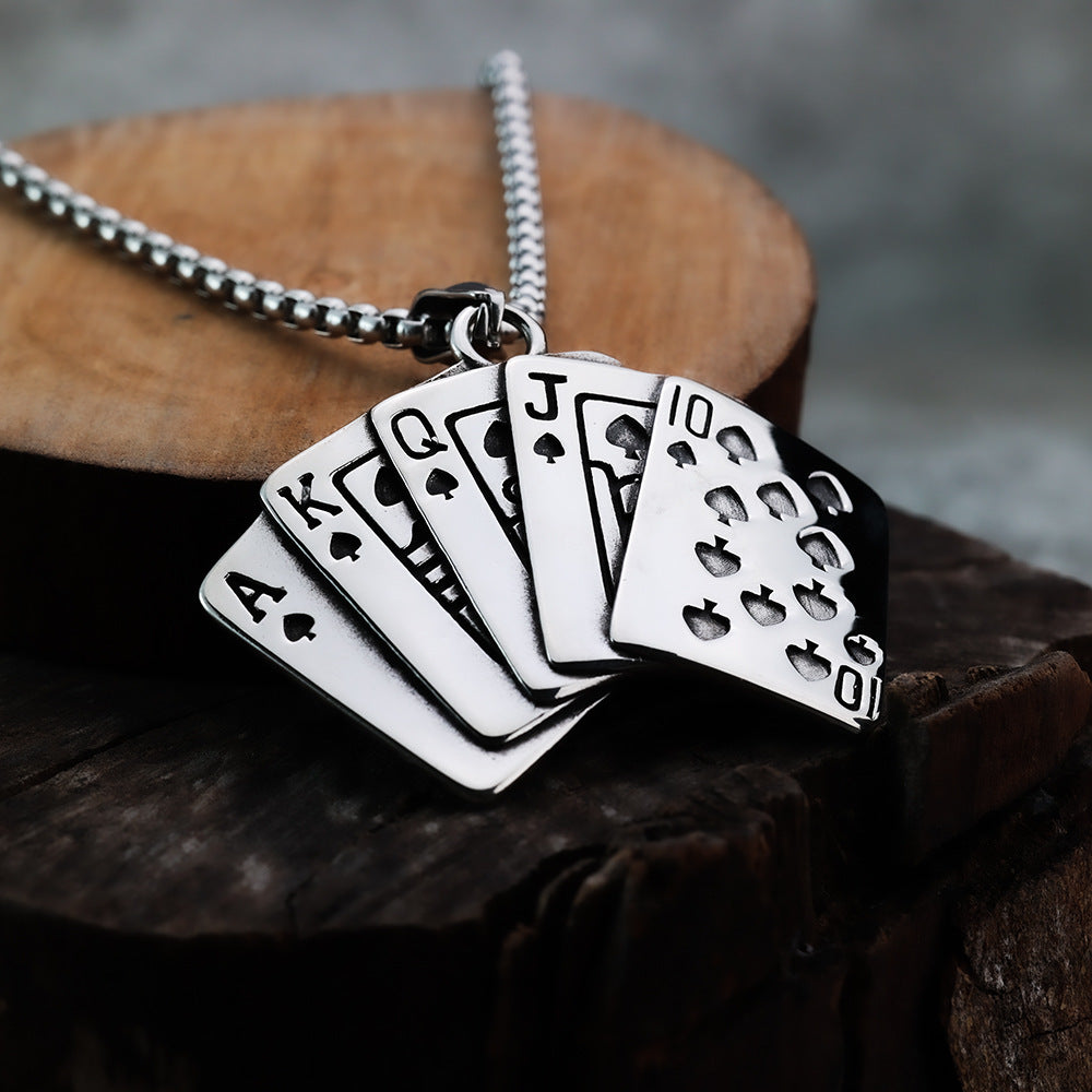 Punk Retro Stainless Steel Men's Pendant Necklace