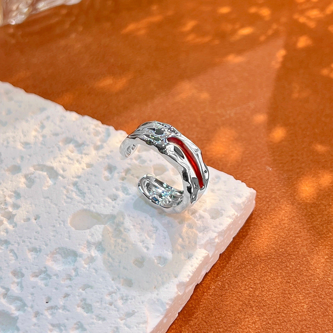 Planderful Eternal Night Galaxy S925 Sterling Silver Ring – Light Luxury Opening Design