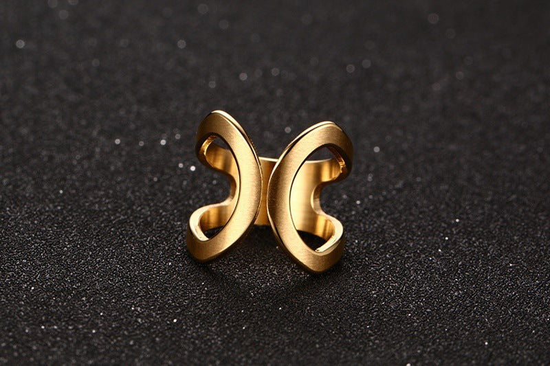 Cross-Border E-Commerce AliExpress Jewelry Gold Butterfly Ring