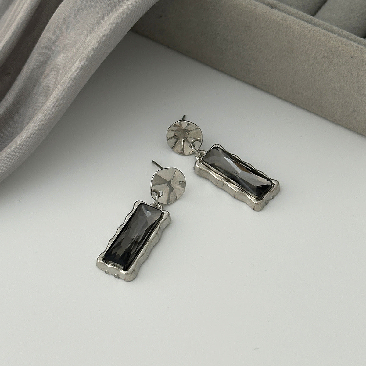 Rectangular Geometric Earrings By Planderful Vienna Verve Statement Studs For Women Bold Chic Jewelry