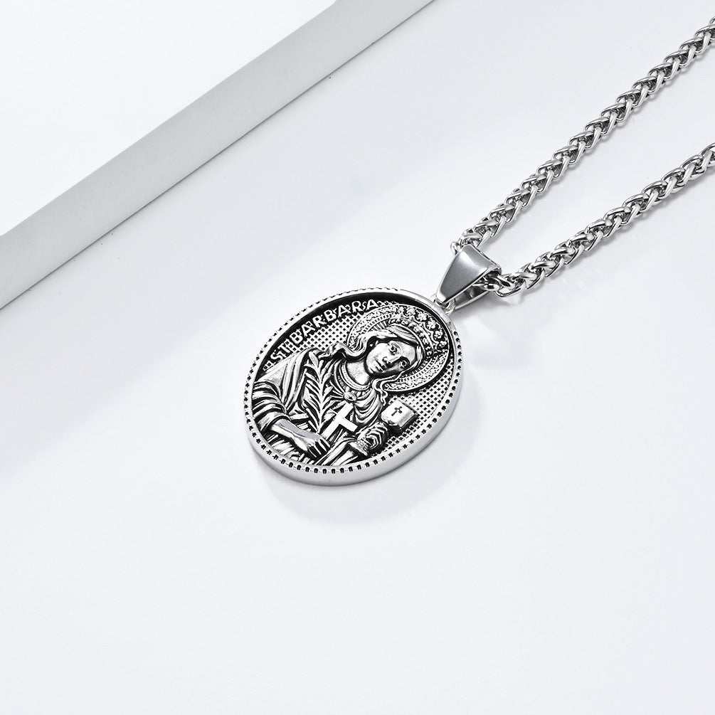 European And American Virgin Mary Pendant For Men Gifts