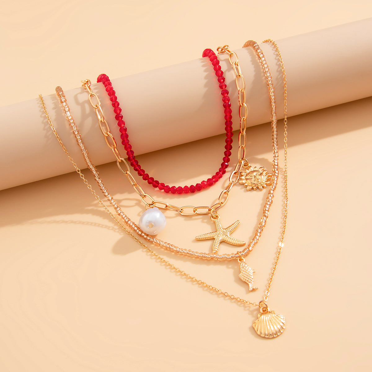 Planderful Vienna Verve Necklace – Coastal Inspired Multi-Layer Design