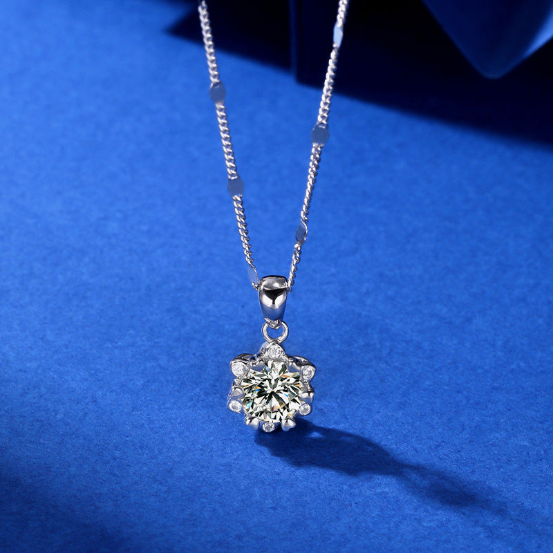Sun 925 Sterling Silver Pendant Necklace