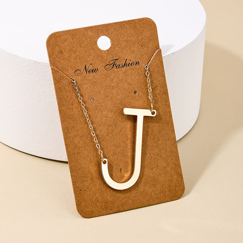 Metal Letter Pendant Necklace - Vienna Verve Collection