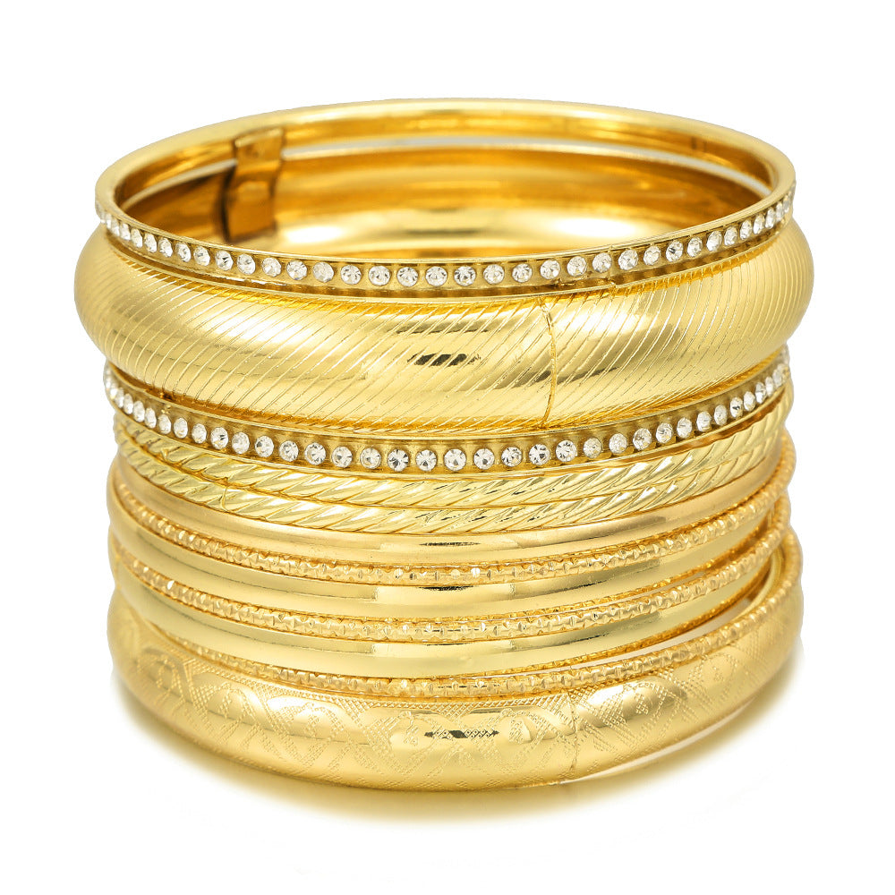 Planderful Savanna Rhythms Bracelet Set – Fashionable Multi-Layer Design