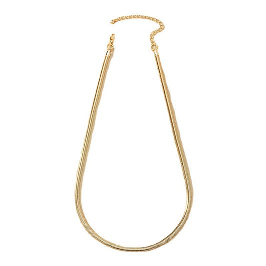 Snakeskin Charm Clavicle Chain Necklace - Vienna Verve Collection