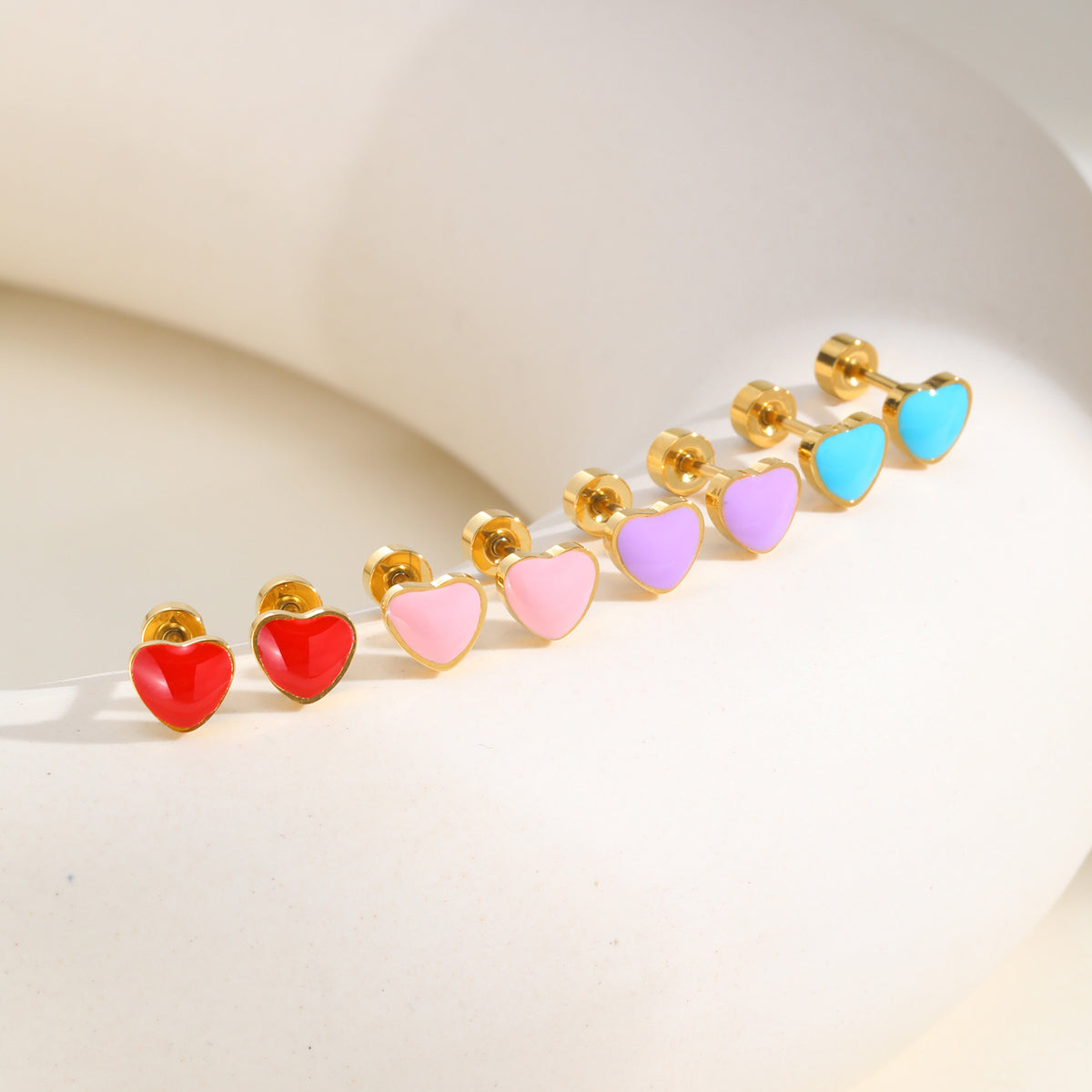 Stainless Steel Heart Earrings