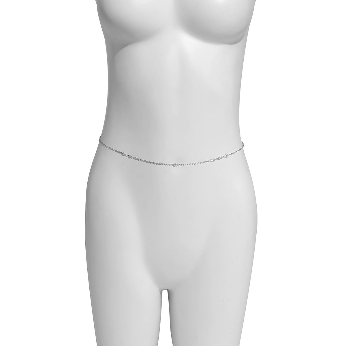 European and American Jewelry Collection: Vienna Verve Necklace and Body Chain with Alloy Material