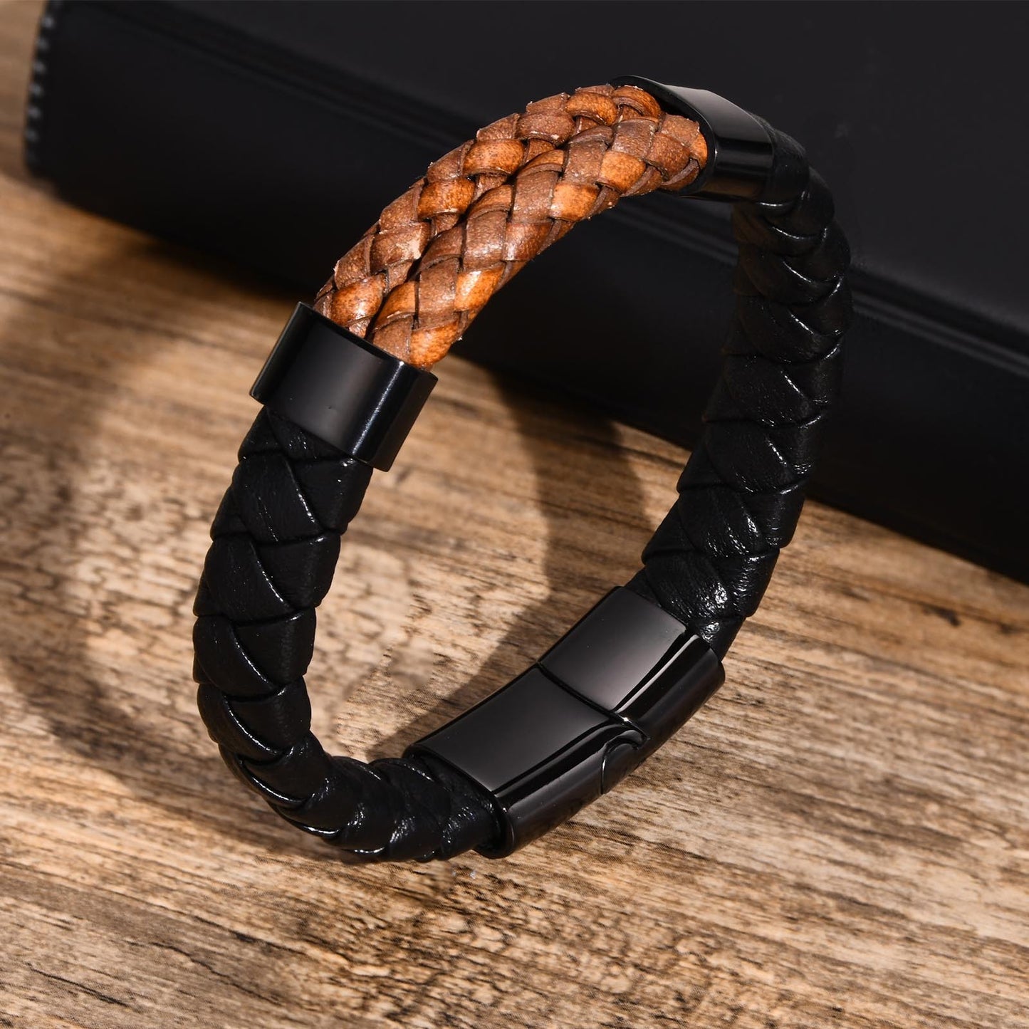 Cross-Border Jewelry Wholesale Black ZP Bracelet for Men