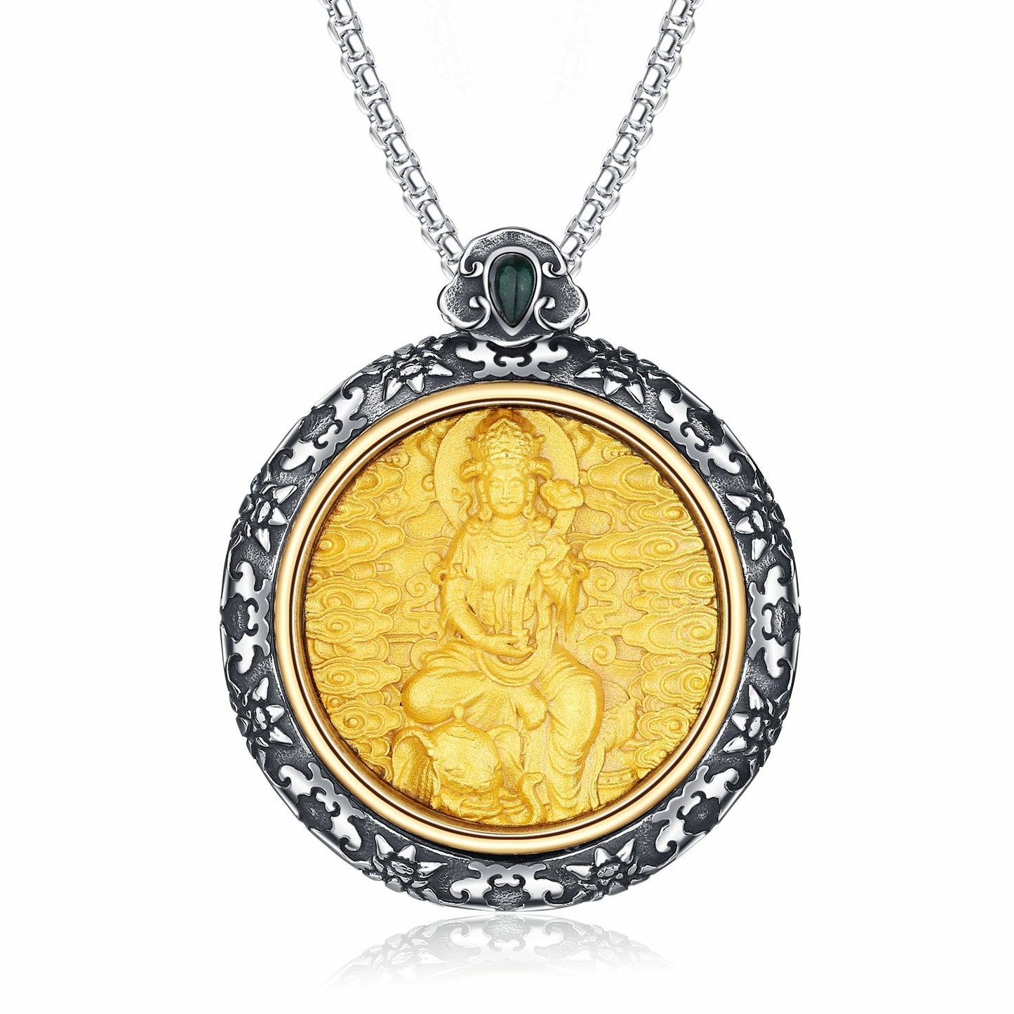 Steel Necklace – Statement Eight Guardians Zodiac Amulet