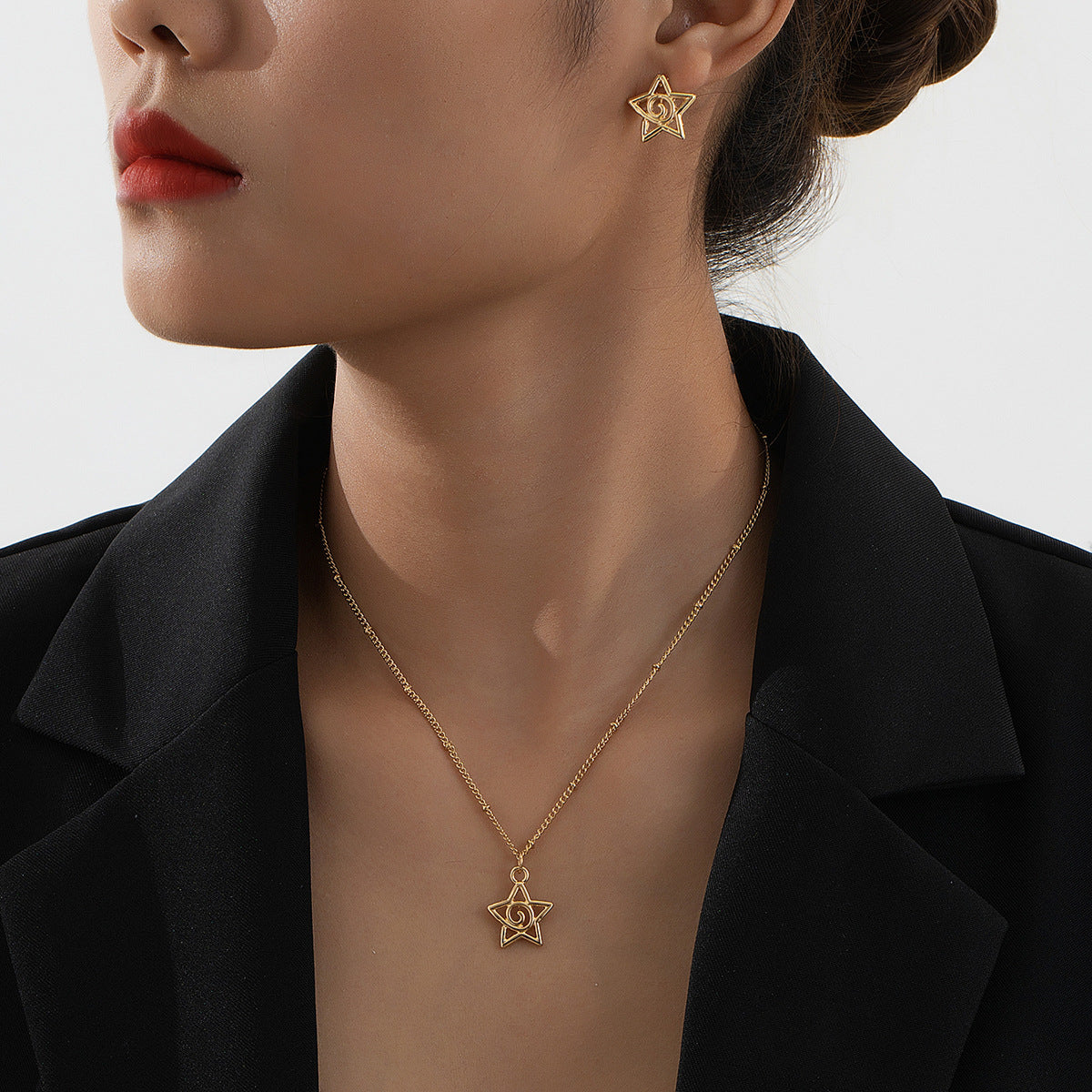 Planderful Vienna Verve Women's Star Spiral Jewelry Set