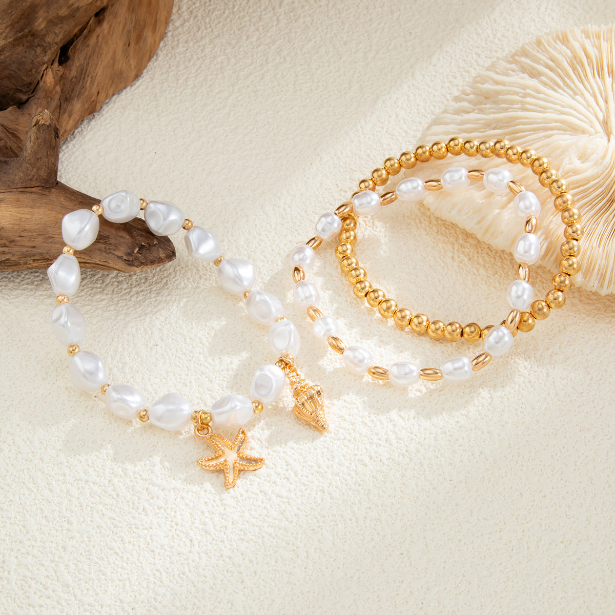 Baroque Beaded Bracelet Vienna Verve By Planderful Starfish Shell Pendant For Elegant Statement Jewelry Lovers