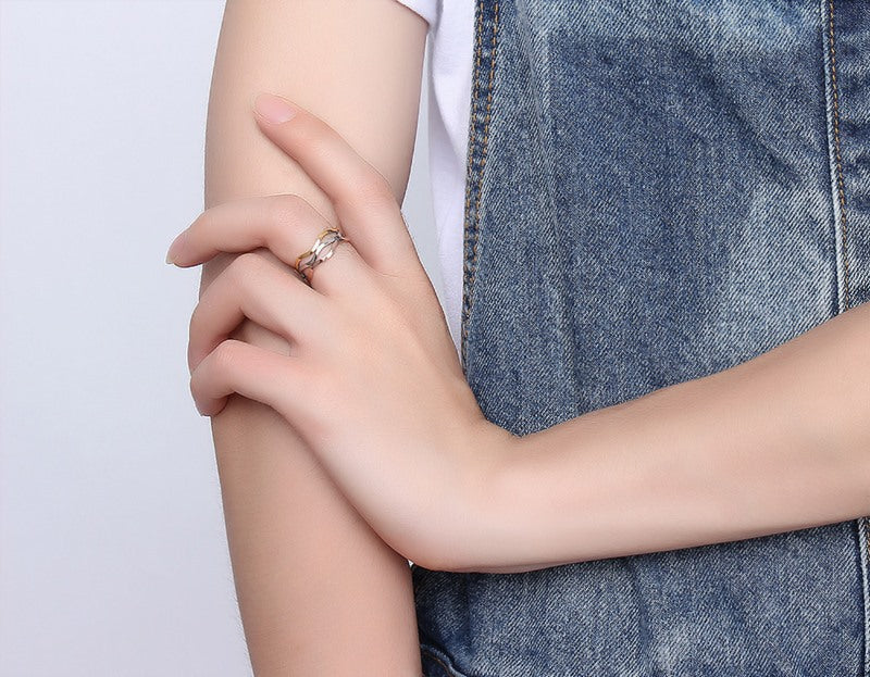 Amazon Jewelry Creative Multi-layer Stainless Steel Ring