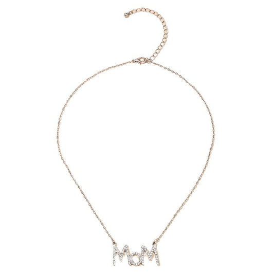 Sophisticated MOM Pendant Necklace for Stylish Mothers