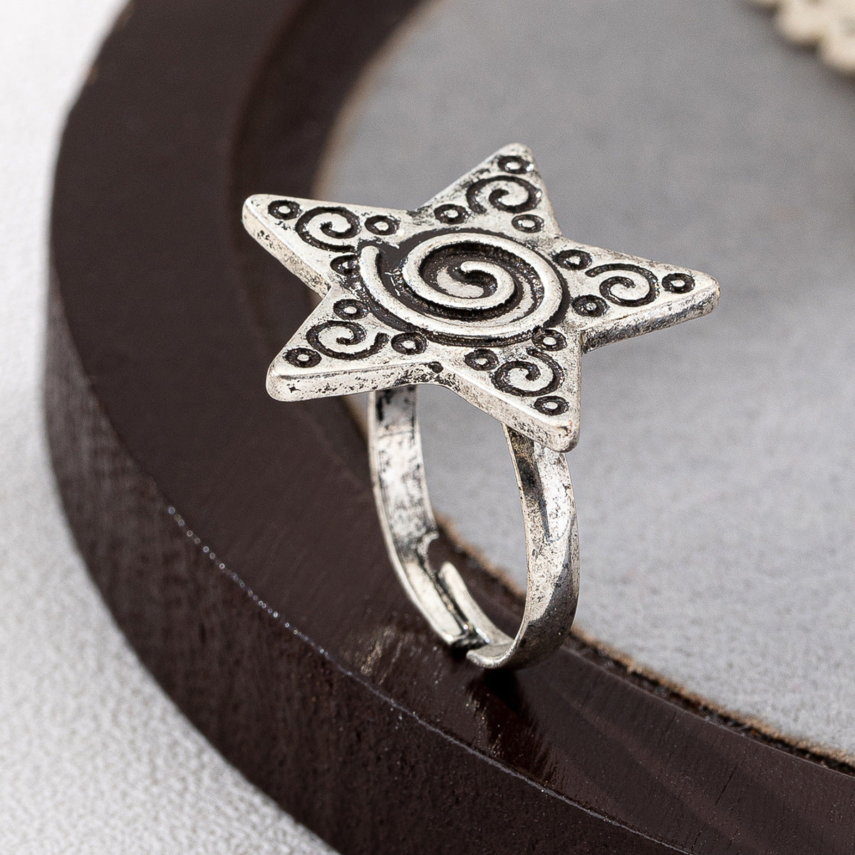 Retro American Independence Day Star Ring for Women