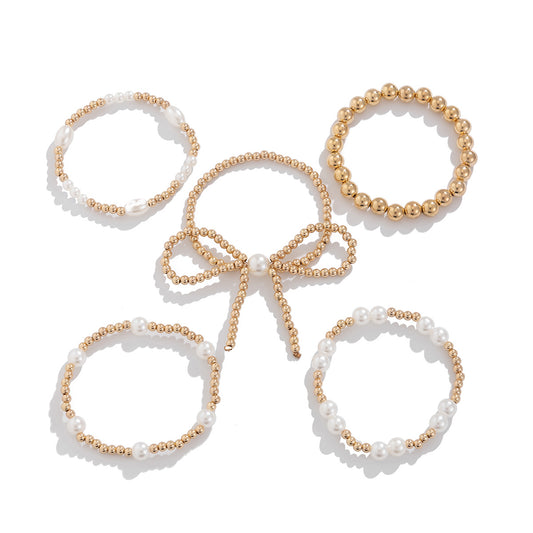 Planderful Beaded Bracelet Set for Women Versatile Exaggerated Multi Layer Design Statement Jewelry Vienna Verve