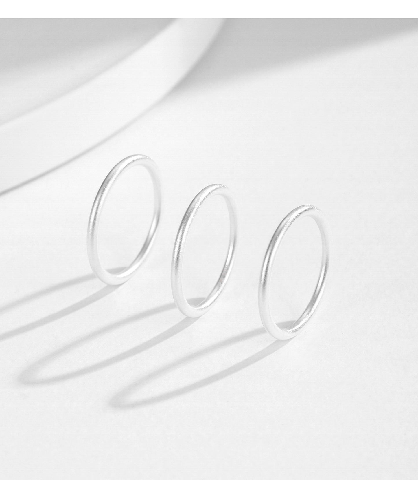 Planderful Everyday Genie Ring – Minimalist Sandblasted Sterling Silver Design