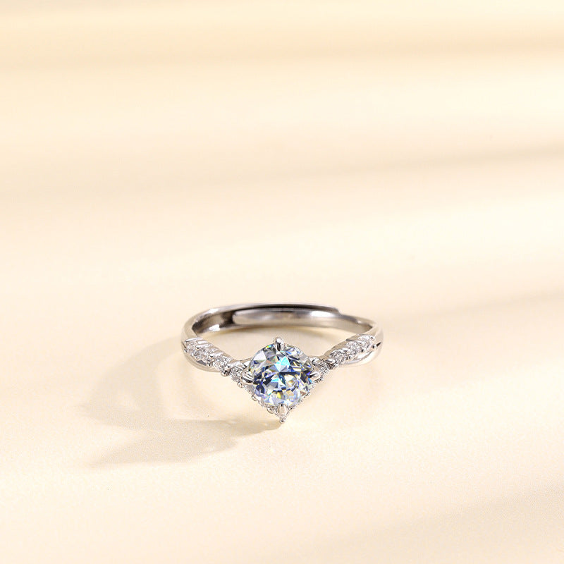 Genuine Points S925 Sterling Silver Women's Ring