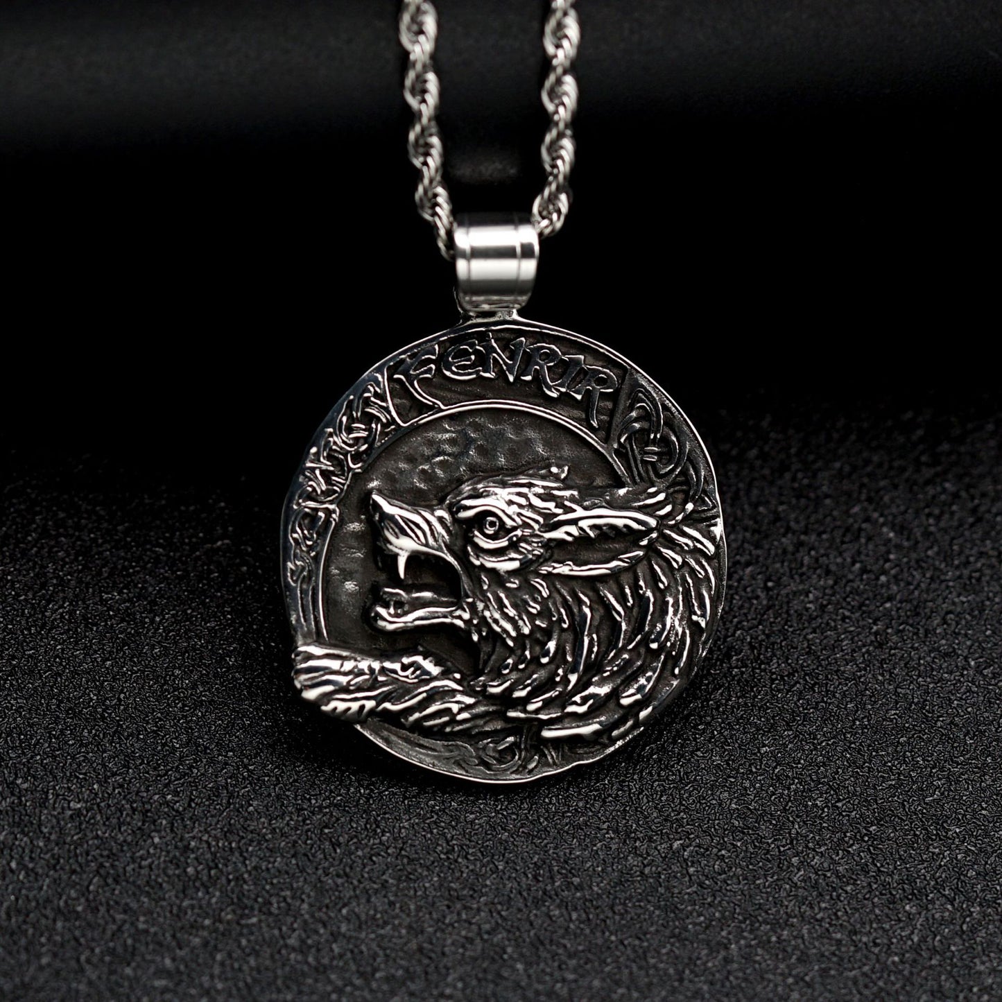 Steel Necklace – Vintage Nordic Pendant
