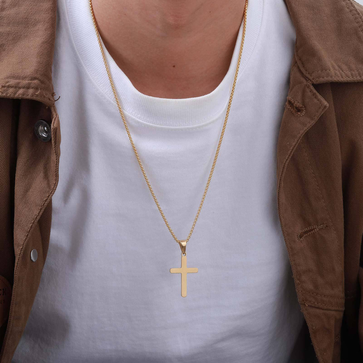 Cross Stainless Steel Necklace for Men
