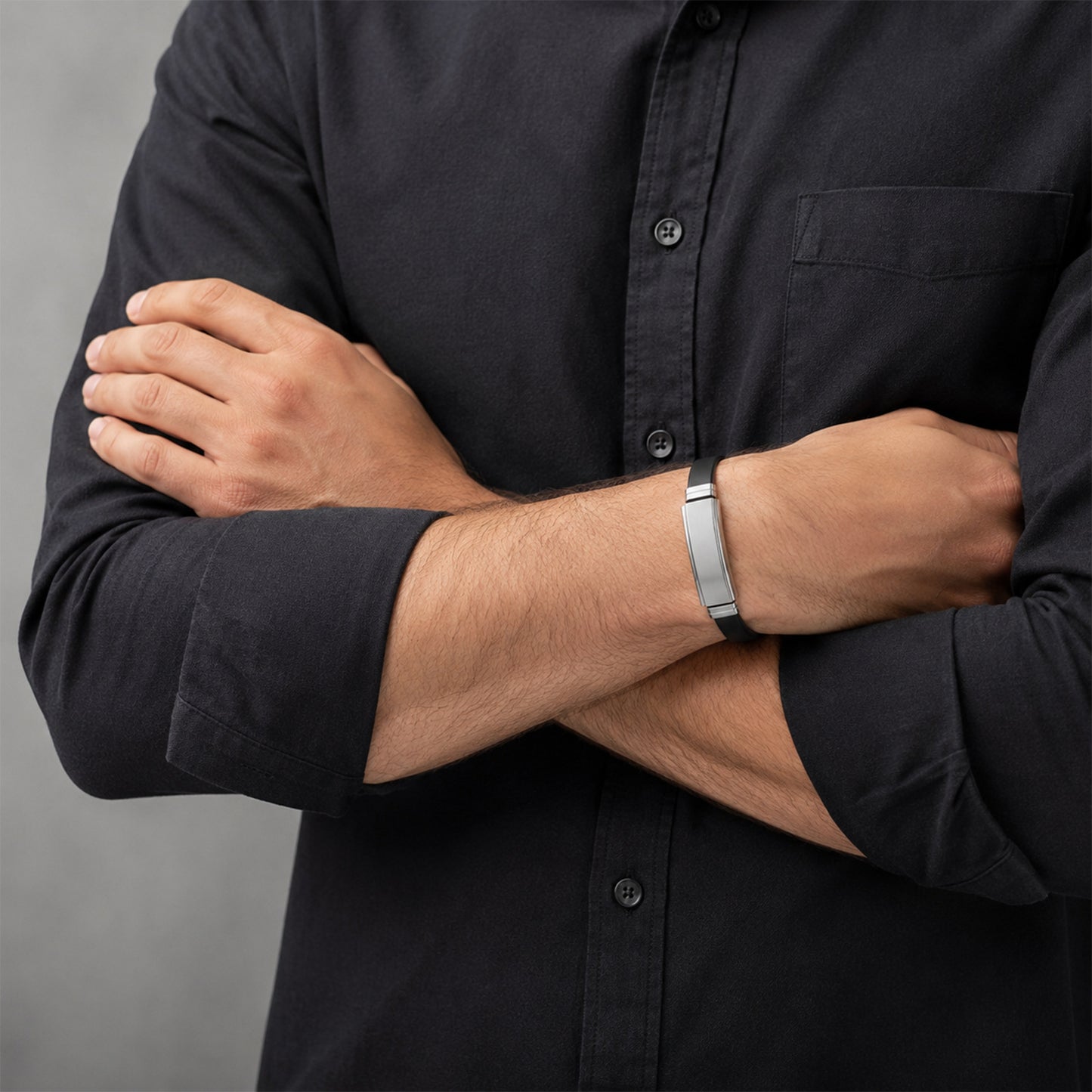 Mens Stainless Steel Bracelet Everyday Genie By Planderful Unisex Trendy Jewelry Protection Statement