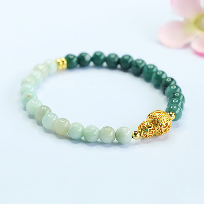 Jadeite Gourd 5~6 mm Beaded Bracelet