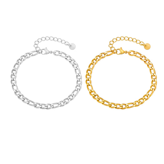 Three To One NK Stainless Steel Bracelet for Men