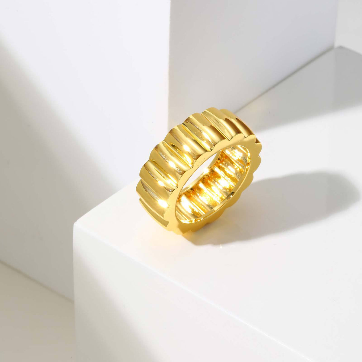 Copper Ring Wavy Edge Batch Pattern Tire Gold