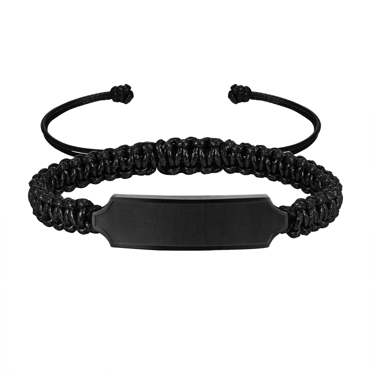 Adjustable Men's Personality Bracelet Simple Hand-Woven Wax Rope