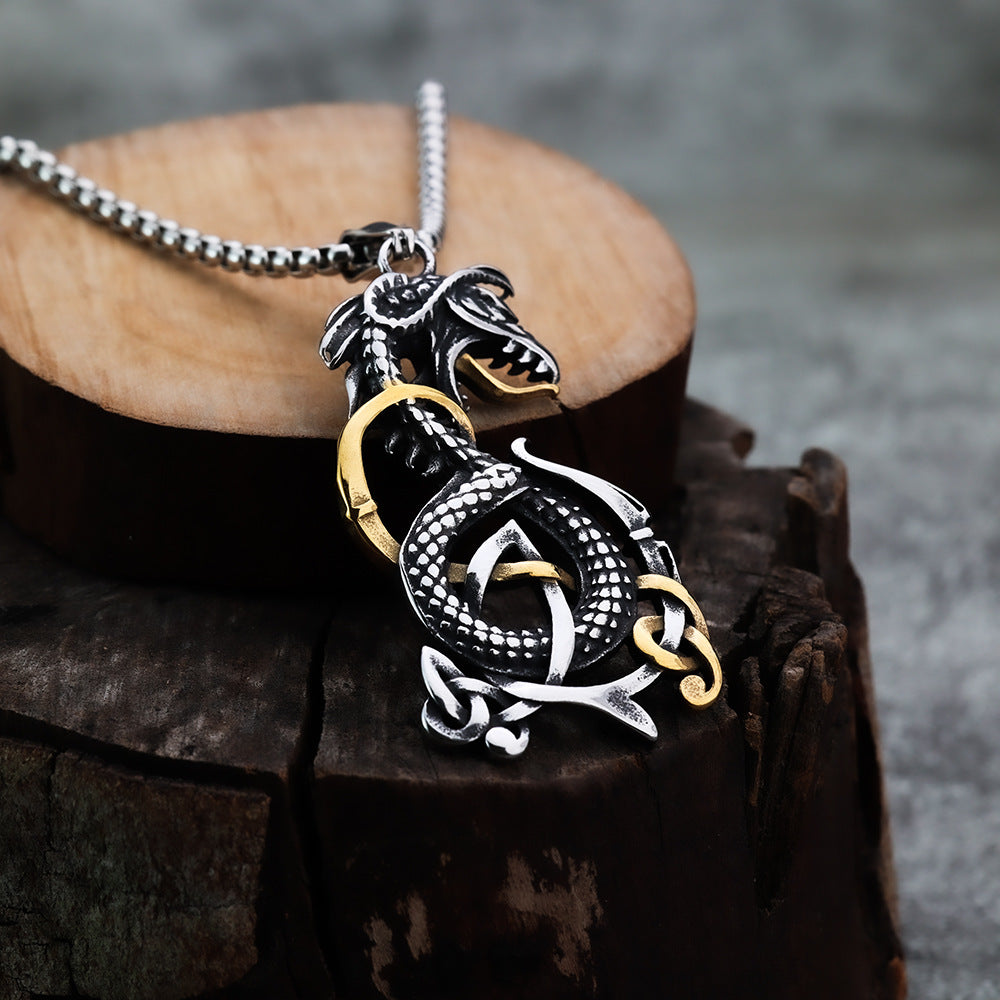 European And American Style Nordic Viking Dragon Pendant Jewelry