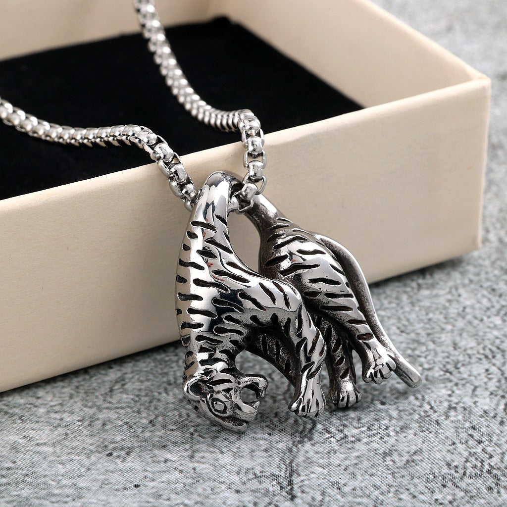 Punk Retro Stainless Steel Pendant Necklace