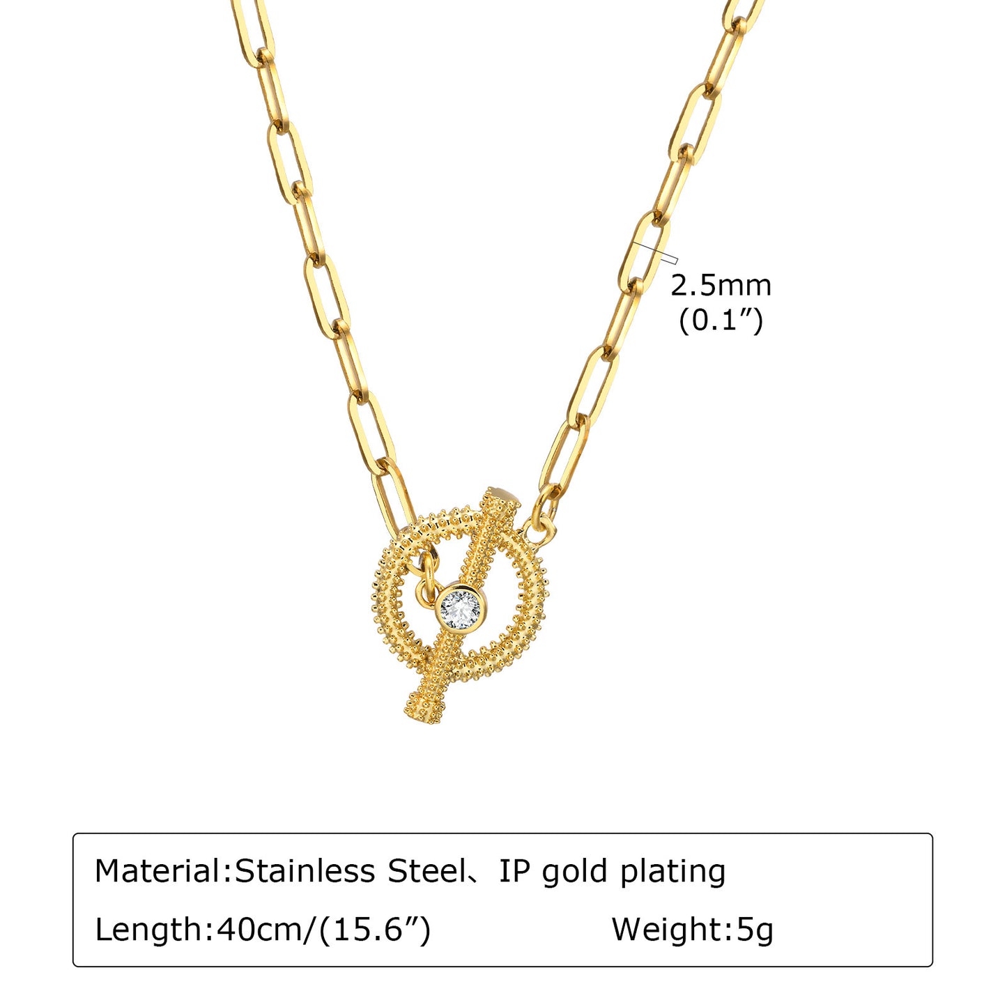 Necklaces Fashion Personality Stainless Steel Necklace Gold