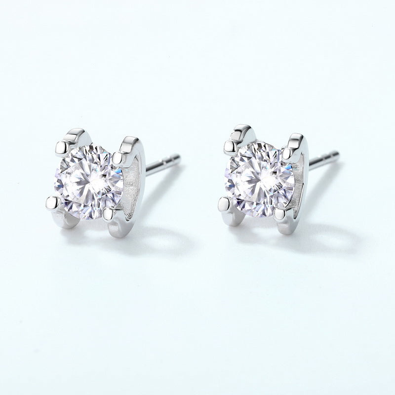 S925 Sterling Silver Moissanite Minimalist Jewelry Collection