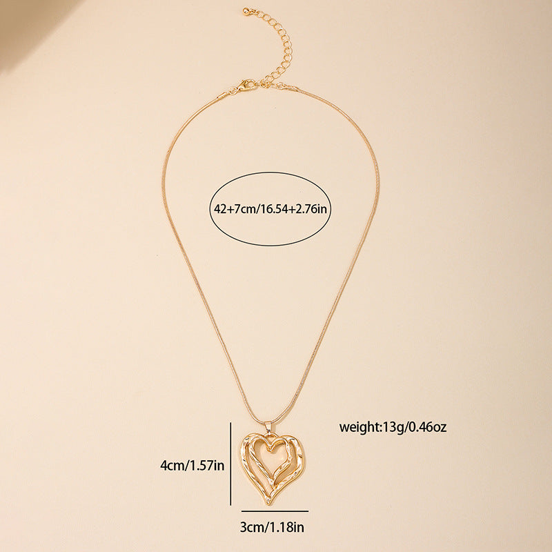 Exclusive Hollow Love Lady Necklace - Vienna Verve Collection