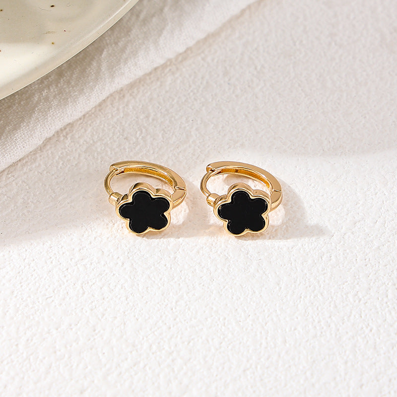 Planderful Vienna Verve Earrings – Elegant Five-Leaf Clover Design