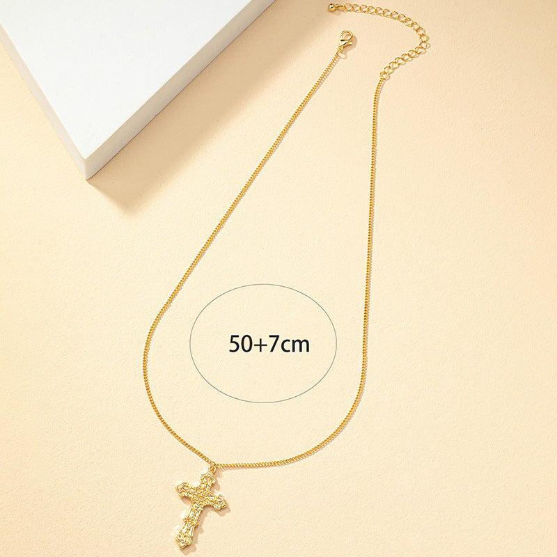 European American Fashion Cross Pendant Necklace - Vienna Verve Collection