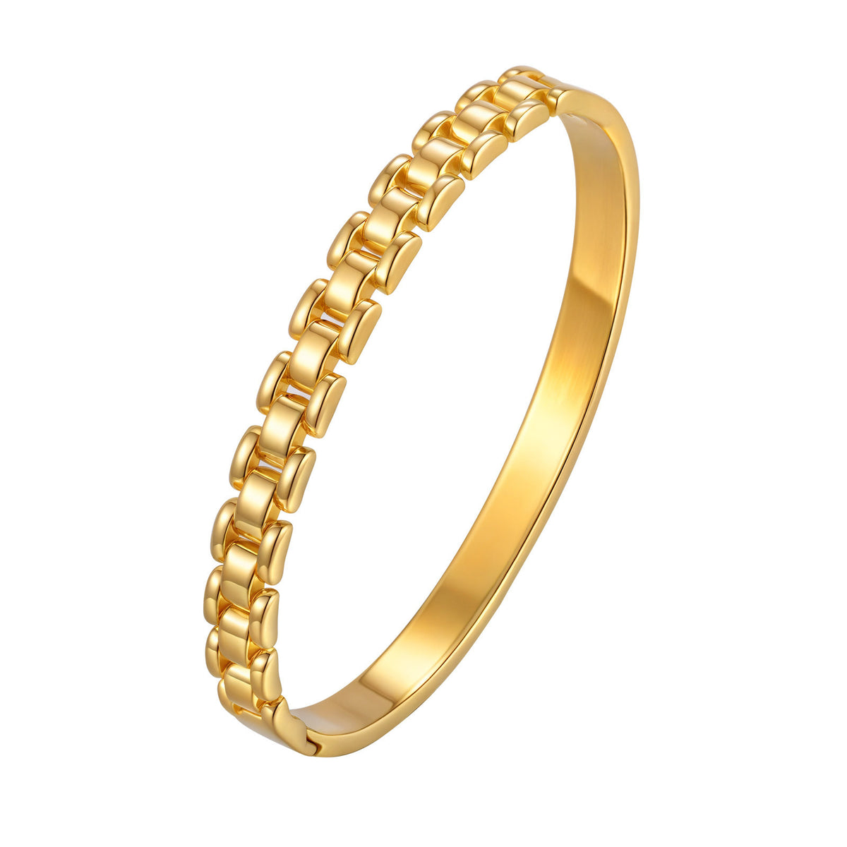 Gold-Plated Stainless Steel Bracelet for Women