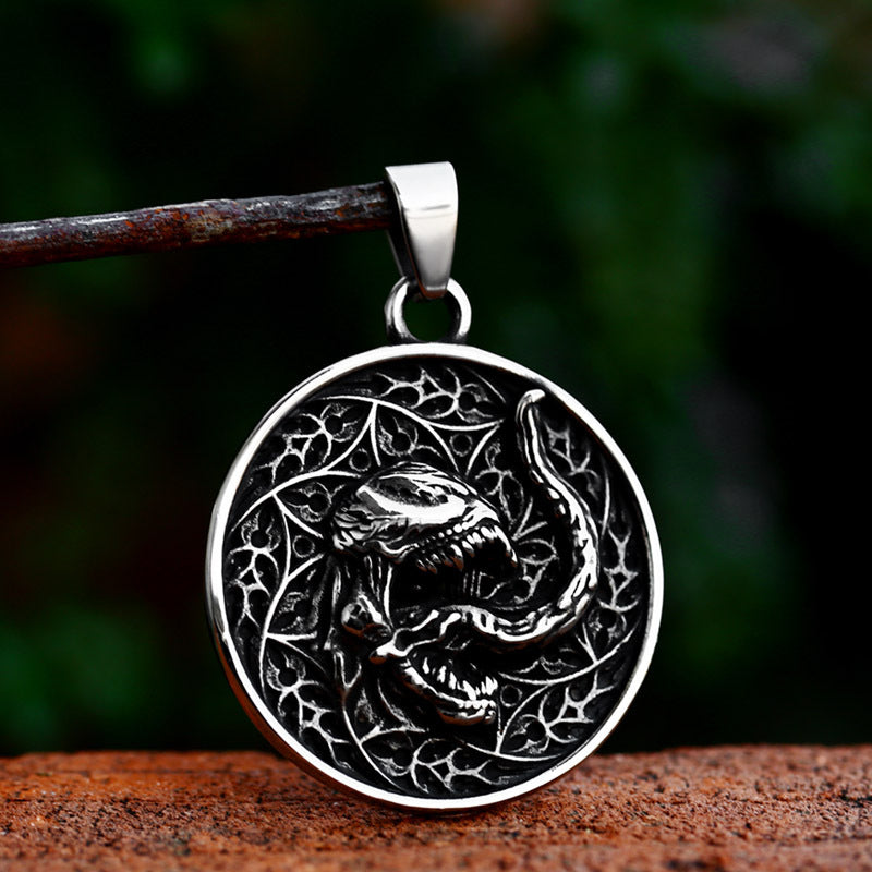 Stainless Steel Cast Skull Special-Shaped Animal Necklace – Titanium Steel Men's Pendant